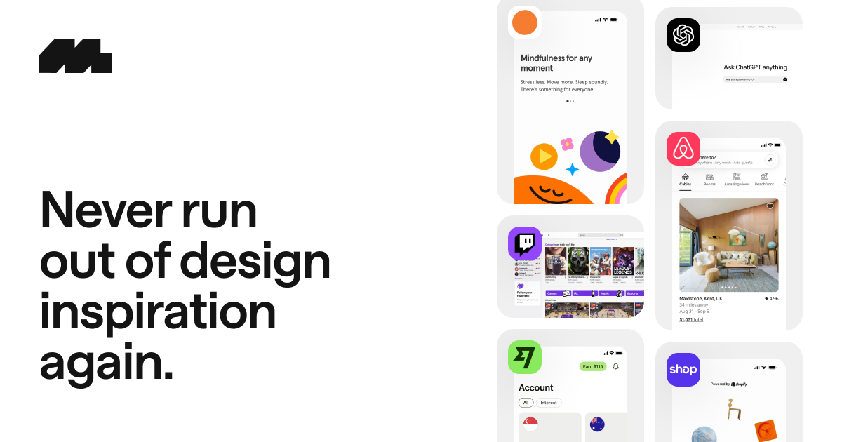 Mobbin - UI & UX design inspiration for mobile & web apps preview