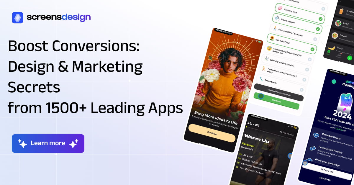 ScreensDesign: App Design Library & UI Inspiration preview