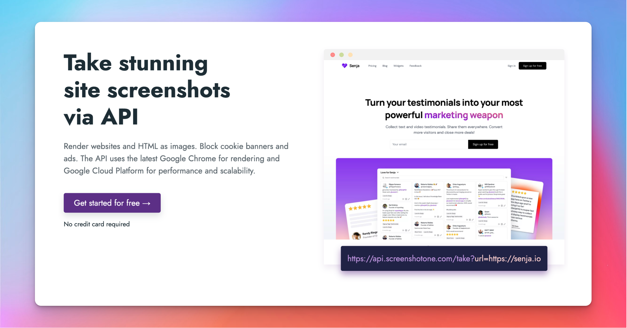 ScreenshotOne preview