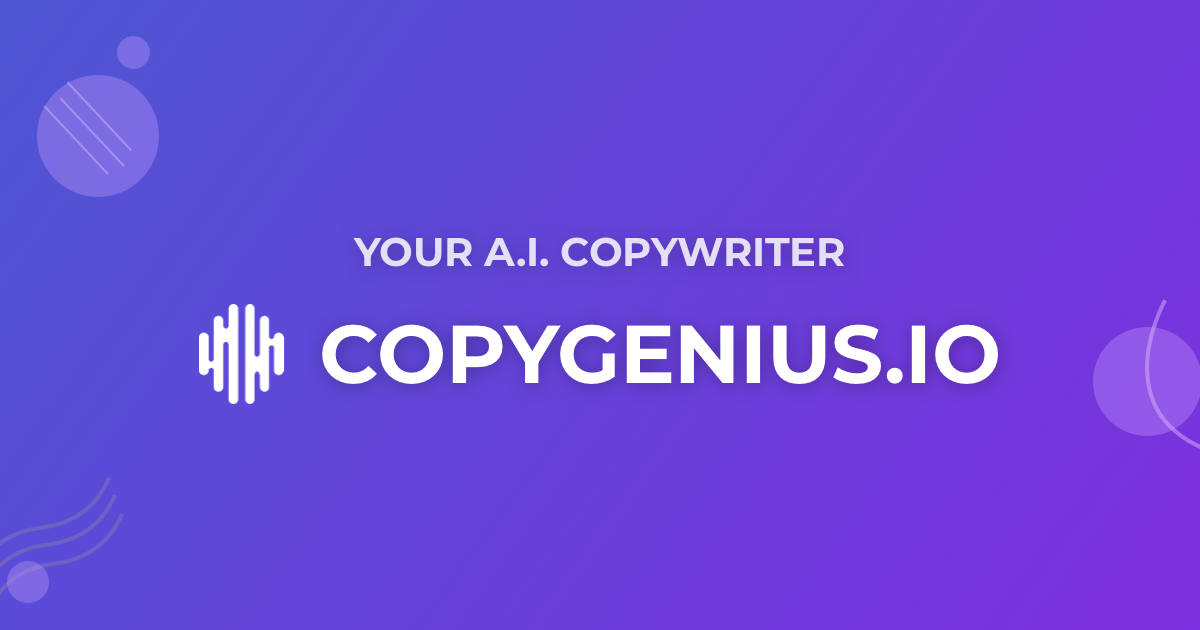 CopyGenius | Your personal AI e-commerce copywriter preview