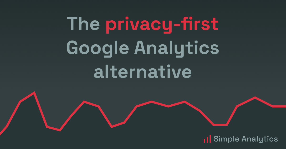 The privacy-first Google Analytics alternative - Simple Analytics preview