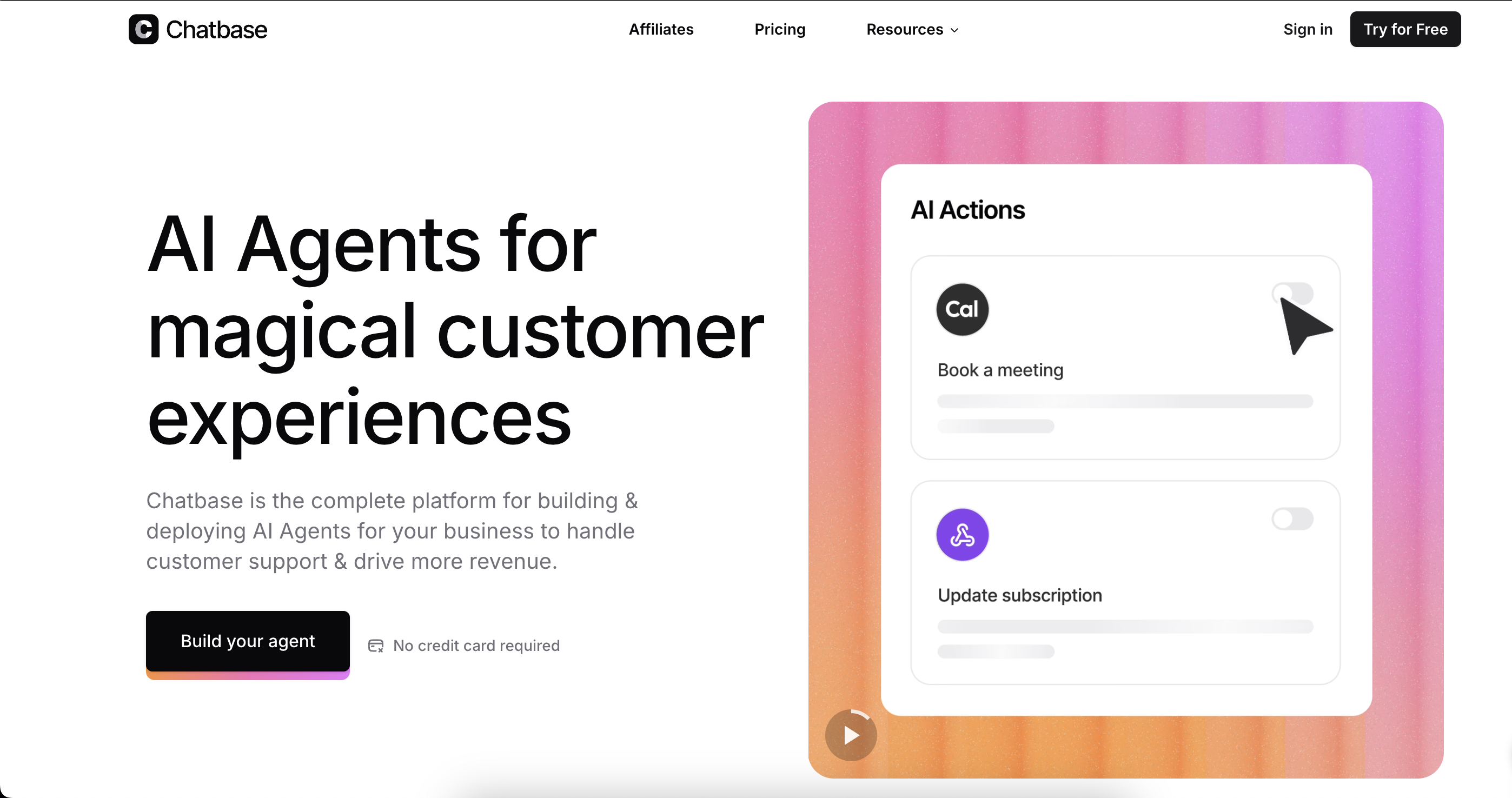 Chatbase | AI Agents for Customer Service preview