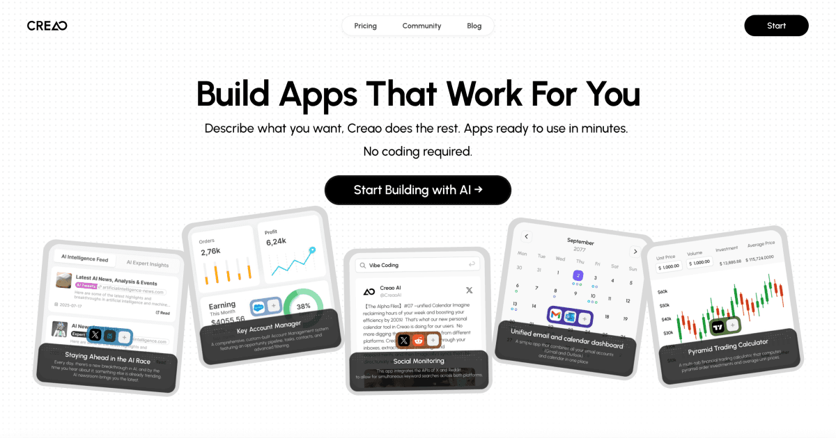 Creao.ai preview