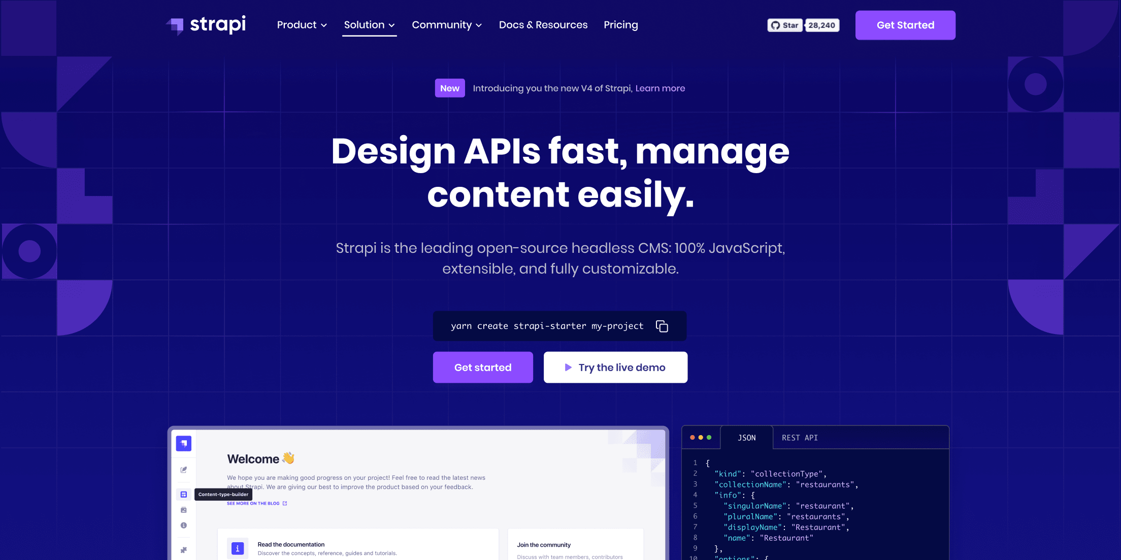 Strapi - Headless CMS preview