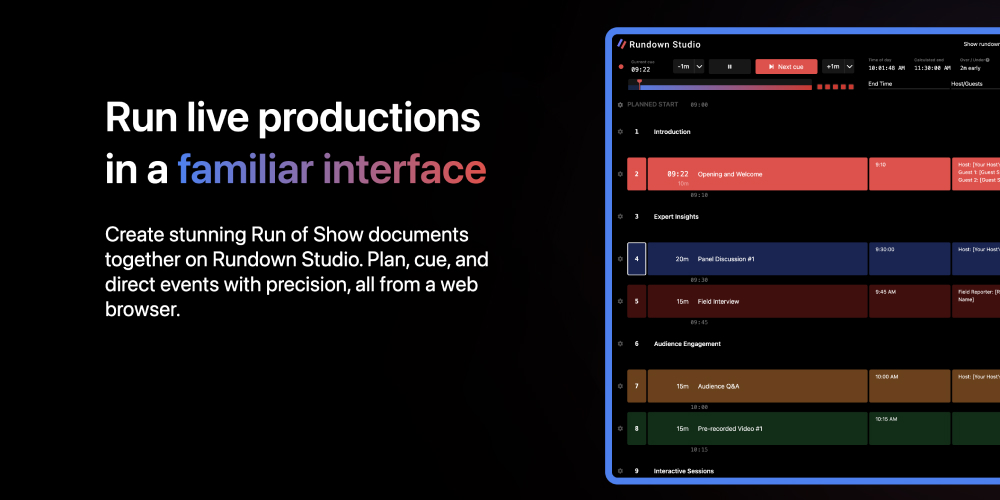 Rundown Studio preview